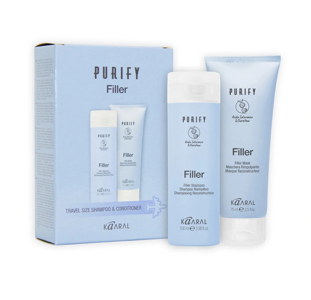 Kaaral Purify FILLER - TRAVEL SADA ŠAMPON + MASKA 100 ml + 75 ml